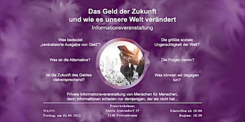 Infoabend St Polten Das Geld Der Zukunft Und Wie Es Unsere Welt Verandert
