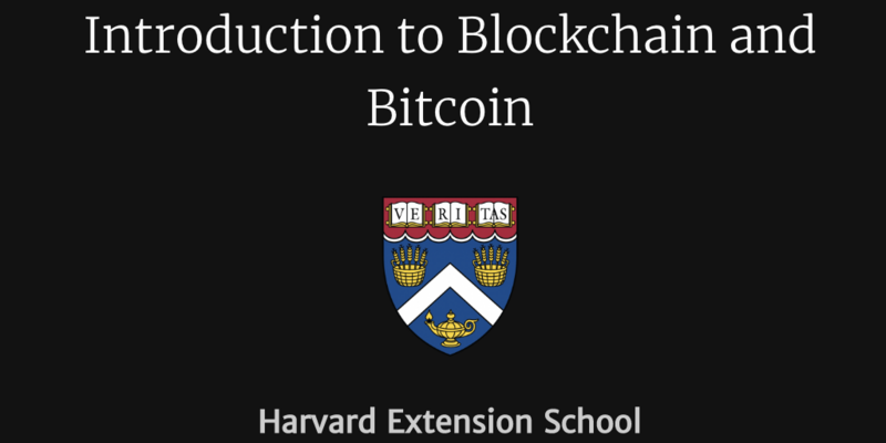 Blockchain Bitcoin Harvard